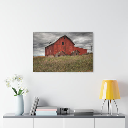 U R There Photography Horton Hilltop Red Rustic Farmhouse Acrylic Wall Print