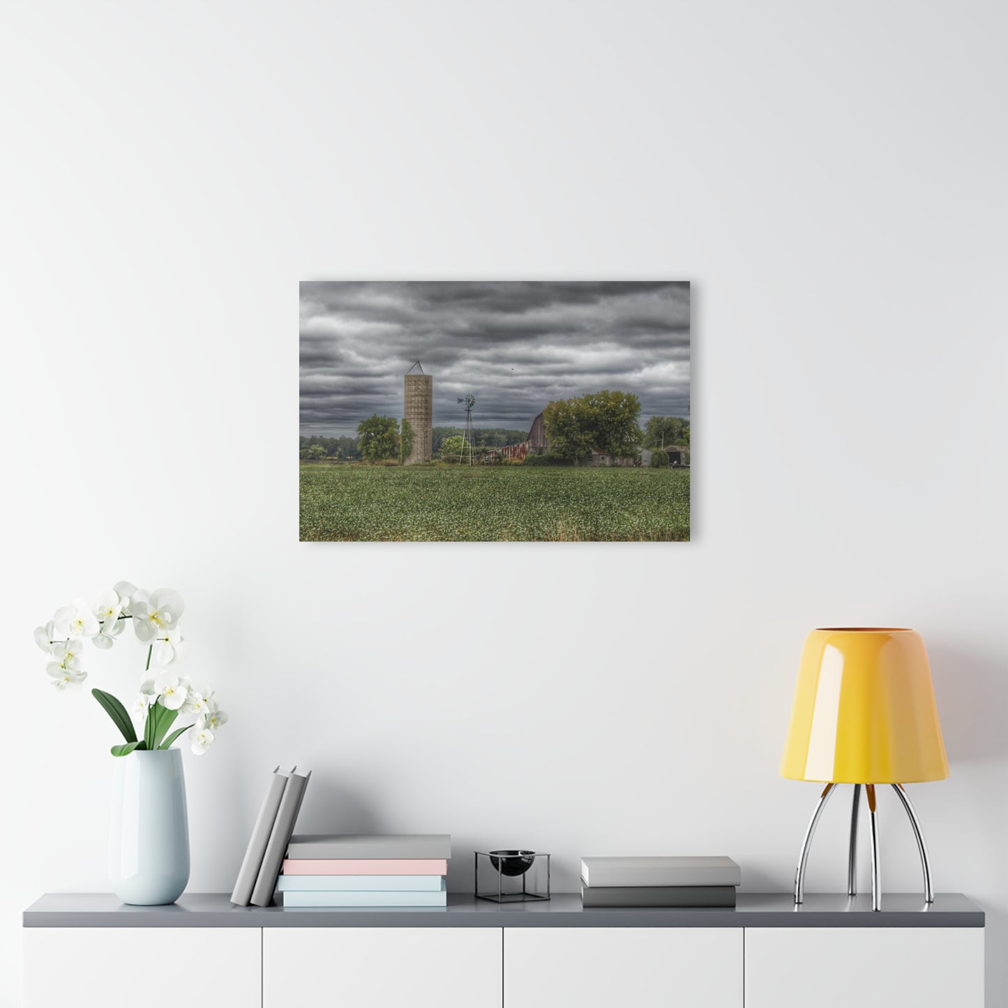 U R There Photography Rider Road Grey Rustic Farmhouse Acrylic Wall Print