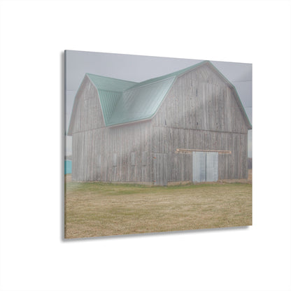 U R There Photography Forest Road Grey Rustic Farmhouse Acrylic Wall Print