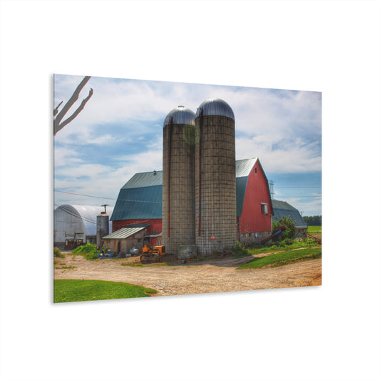 U R There Photography South Washburn Red Rustic Farmhouse Acrylic Wall Print