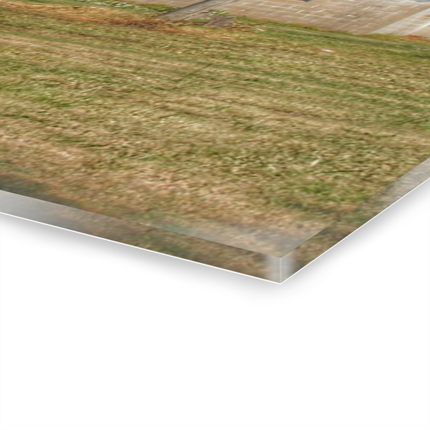 U R There Photography Farrand Road Red with Corral Rustic Farmhouse Acrylic Wall Print