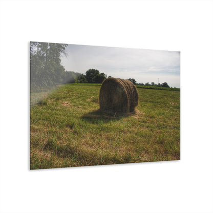 U R There Photography Summer Haybales II Rustic Farmhouse Acrylic Wall Print