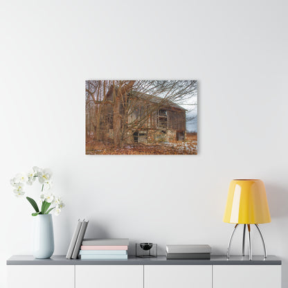 U R There Photography Norway Lake Hidden Grey II Rustic Farmhouse Acrylic Wall Print