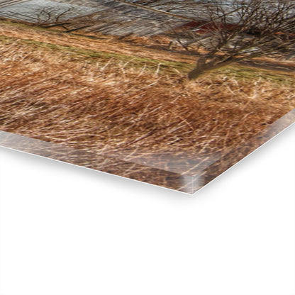 U R There Photography Newark Road White I Rustic Farmhouse Acrylic Wall Print