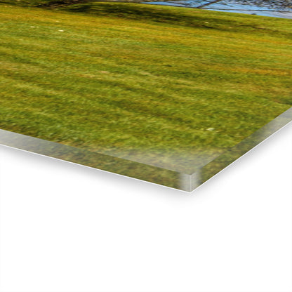 U R There Photography M-24 Hilltop Grey Rustic Farmhouse Acrylic Wall Print