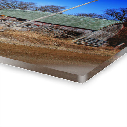 Romeo Plank Road Forgotten Greys II Rustic Farmhouse Acrylic Wall Print