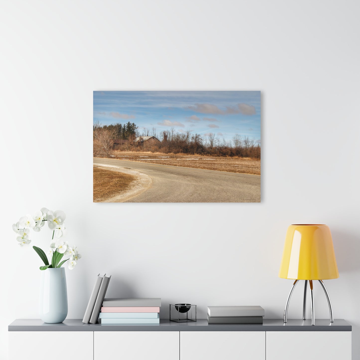 U R There Photography North Hunt Road Farm I Rustic Farmhouse Acrylic Wall Print