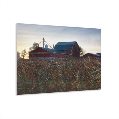 U R There Photography Haines Road Hidden Reds Rustic Farmhouse Acrylic Wall Print