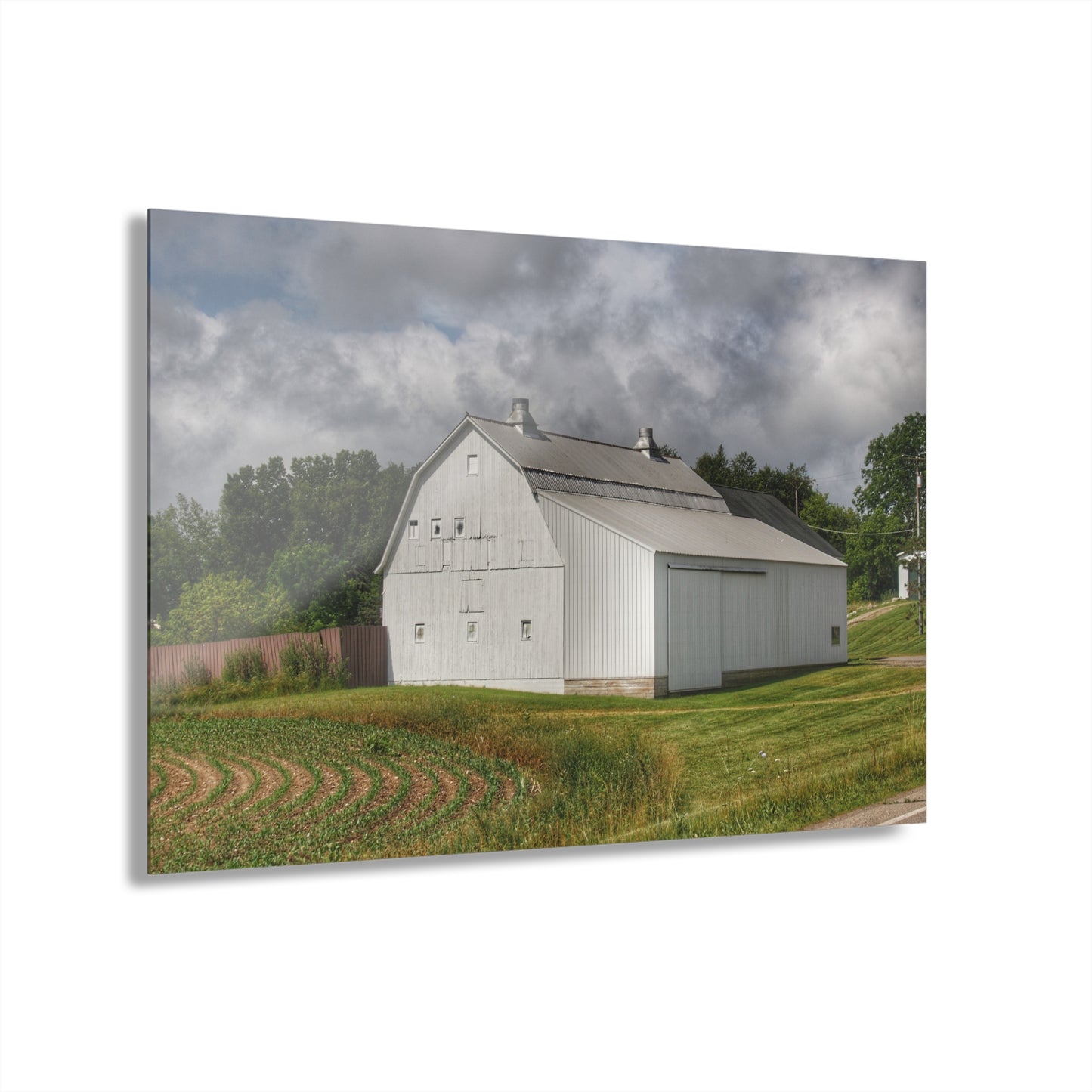 Barn Boutique Modern Farmhouse Acrylic Wall Print| Metamora Road White