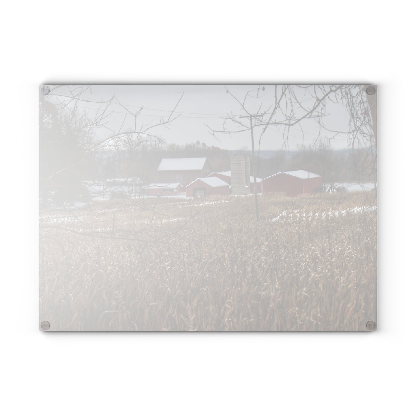 U R There Photography Beyond the Cornfield on Sutton Rustic Farmhouse Tempered-Glass Cutting Board