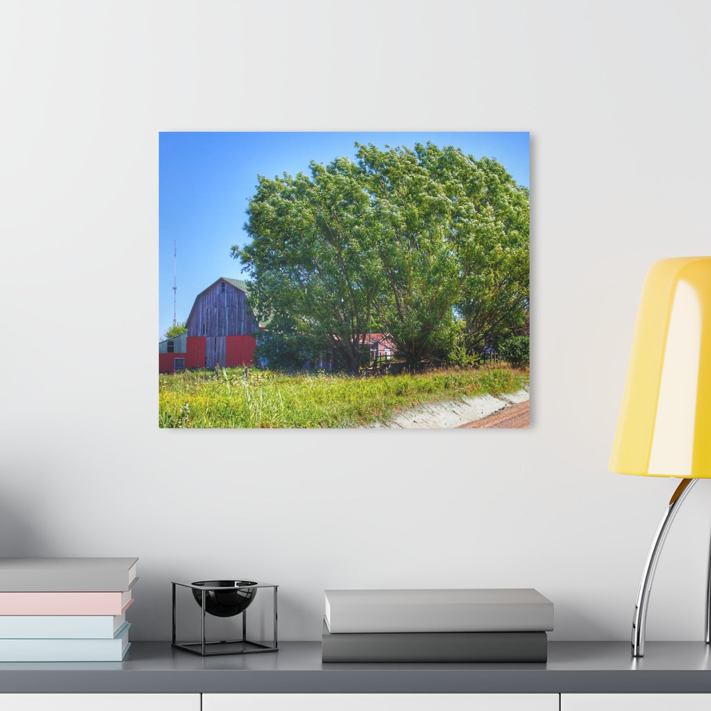 U R There Photography East Farrand Grey Rustic Farmhouse Acrylic Wall Print