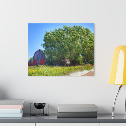 U R There Photography East Farrand Grey Rustic Farmhouse Acrylic Wall Print