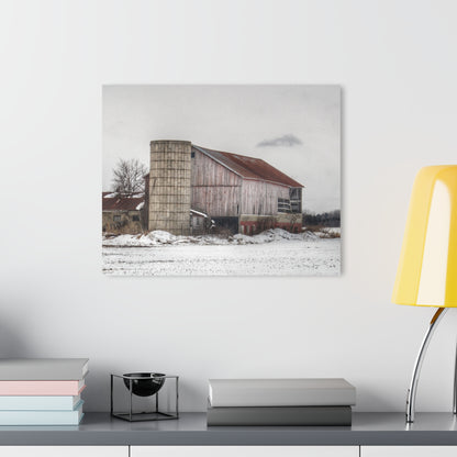 U R There Photography Babcock Road Grey Rustic Farmhouse Acrylic Wall Print