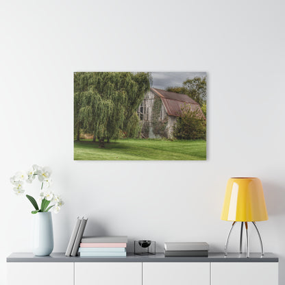 U R There Photography McDowell Road Grey Rustic Farmhouse Acrylic Wall Print