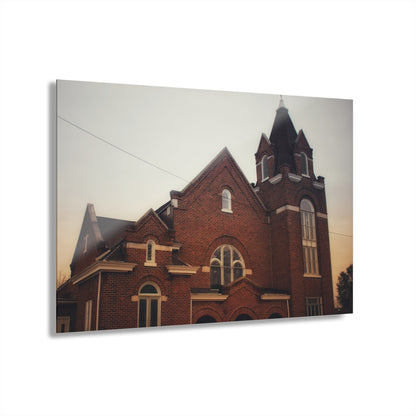 U R There Photography Brown City Methodist Church Rustic Farmhouse Acrylic Wall Print