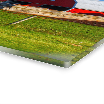 U R There Photography M-15 Reds Rustic Farmhouse Acrylic Wall Print