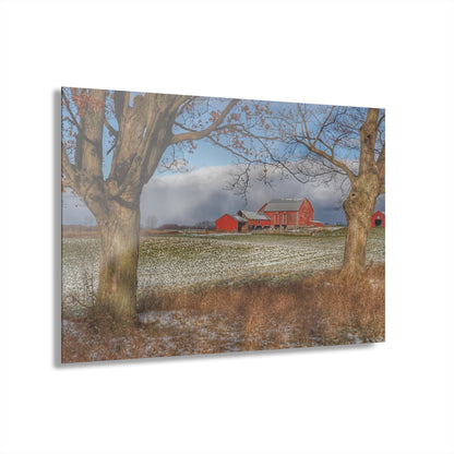 U R There Photography Approaching Storm on Edward Road Rustic Farmhouse Acrylic Wall Print