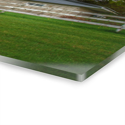 U R There Photography Grange Hall Road Whitewash Grey Rustic Farmhouse Acrylic Wall Print