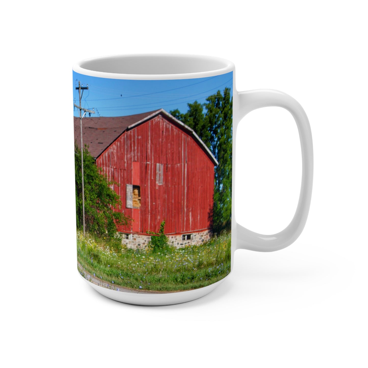 Rustic Farmhouse Coffee Mug featuring Armstrong Road Red II