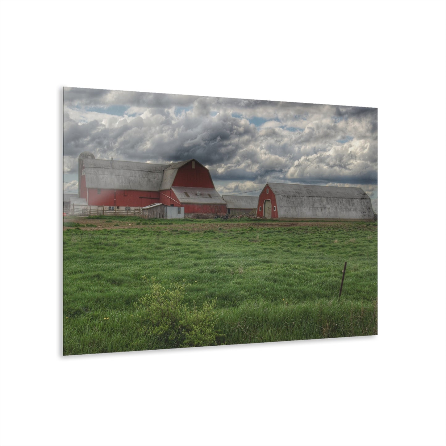 U R There Photography North Sandusky Reds Rustic Farmhouse Acrylic Wall Print