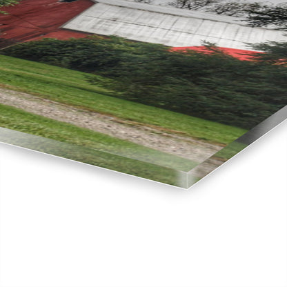 U R There Photography Bronson Lake Hidden Red II Rustic Farmhouse Acrylic Wall Print
