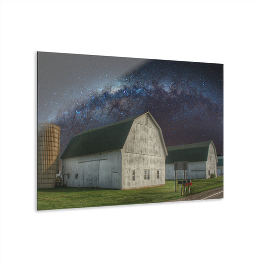 U R There Photography Under the Milky Way Rustic Farmhouse Acrylic Wall Print