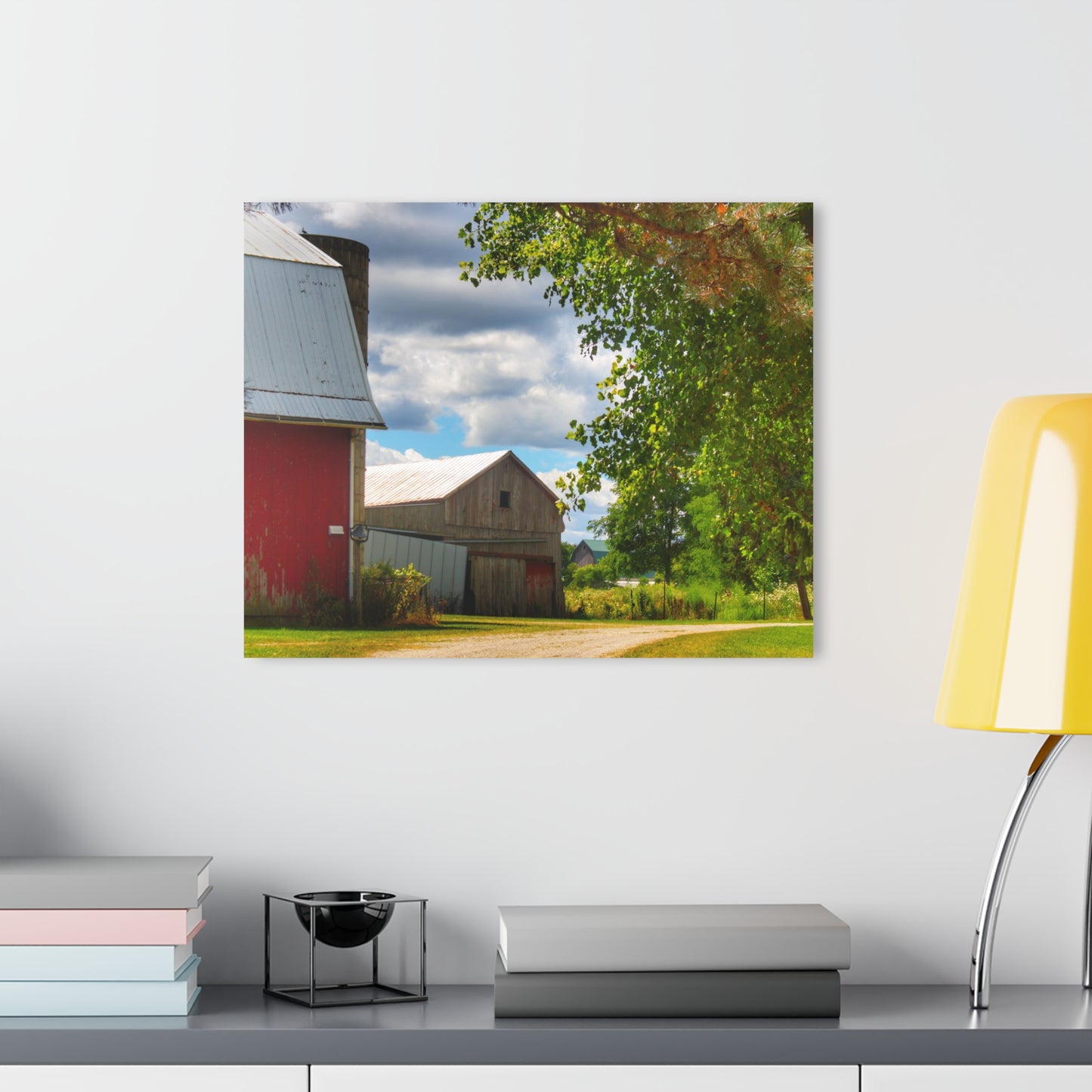 U R There Photography Hough Barn View Rustic Farmhouse Acrylic Wall Print