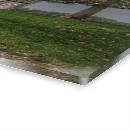 U R There Photography North Lake Road Grey Rustic Farmhouse Acrylic Wall Print