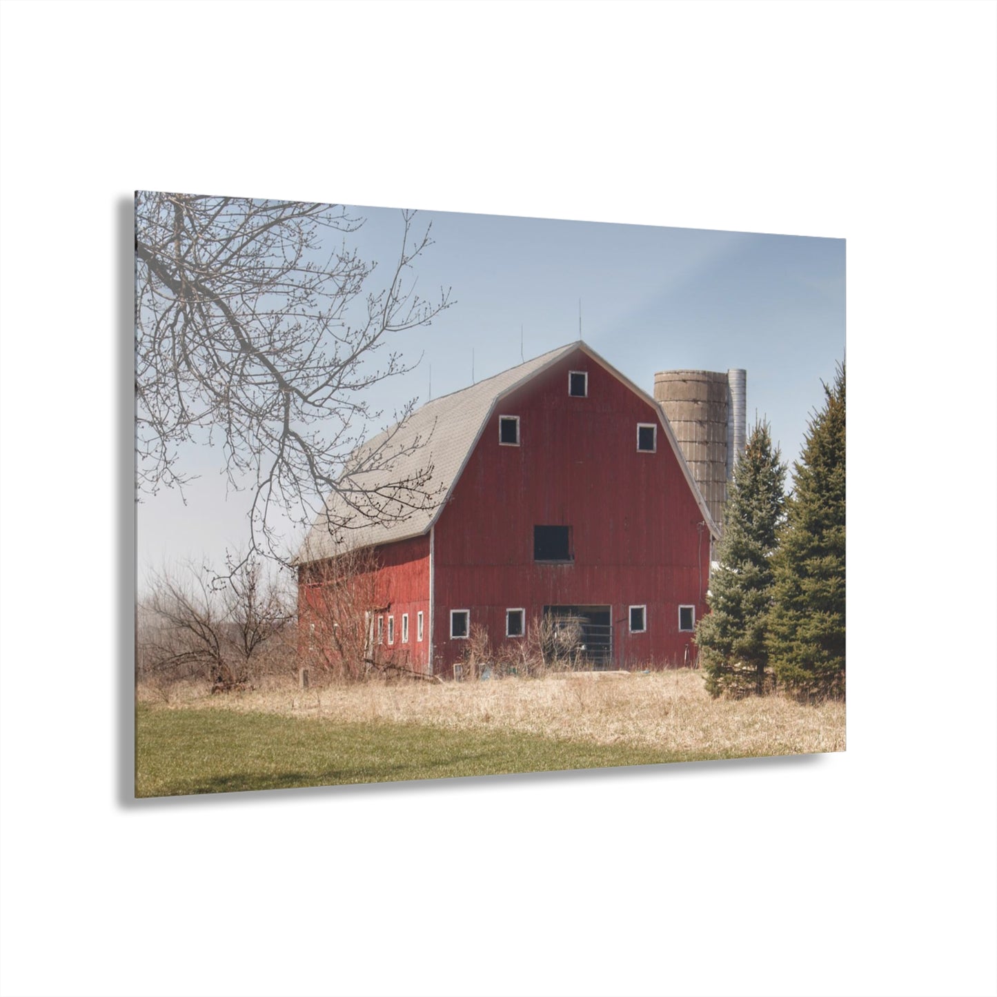 Barn Boutique Modern Farmhouse Acrylic Wall Print| Hadley Road Red II