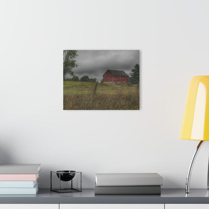 U R There Photography Stone Red Rustic Farmhouse Acrylic Wall Print