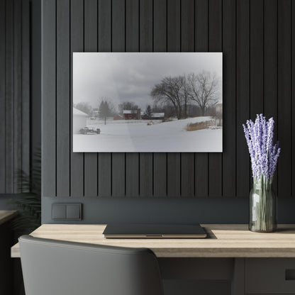U R There Photography Across the Field on Sandy Lane Rustic Farmhouse Acrylic Wall Print