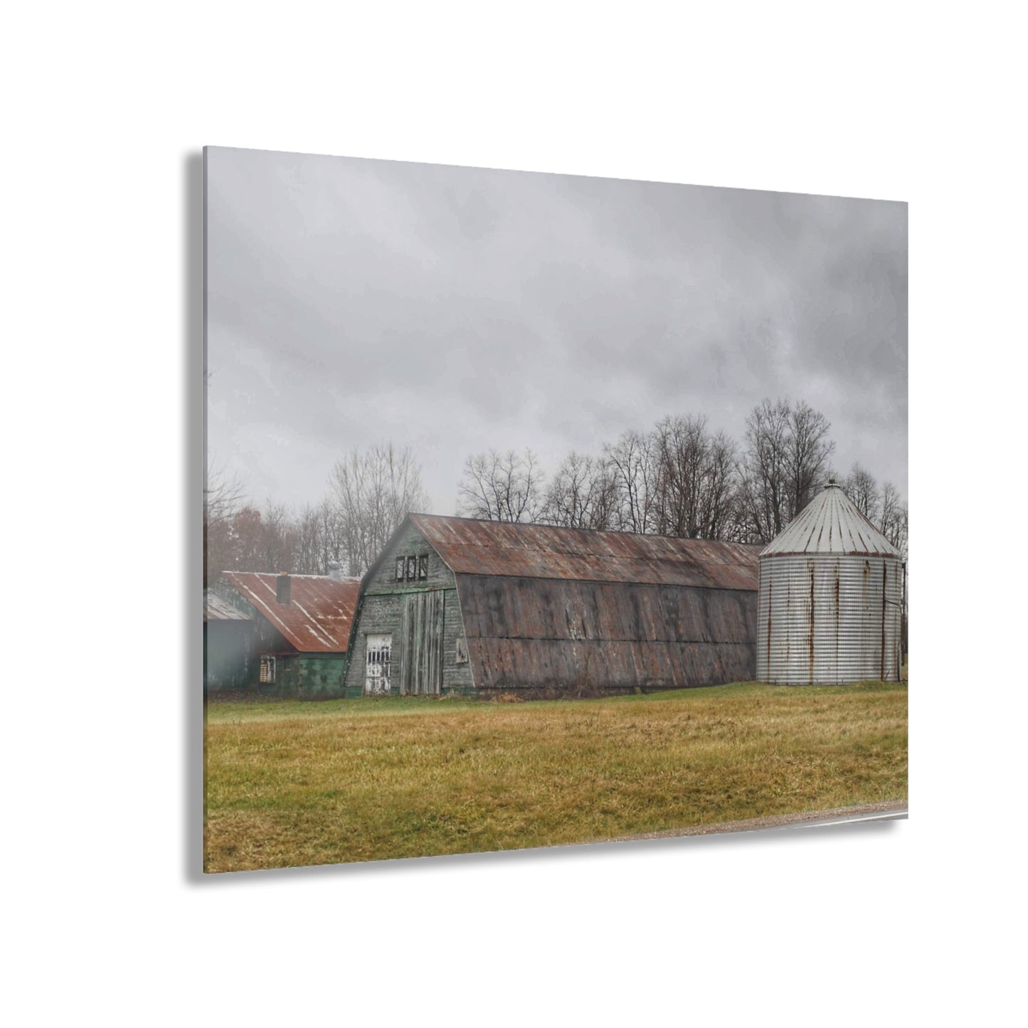 U R There Photography Hough Road Green Quonset I Rustic Farmhouse Acrylic Wall Print