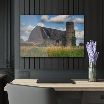 U R There Photography Millington Forgotten Grey Rustic Farmhouse Acrylic Wall Print