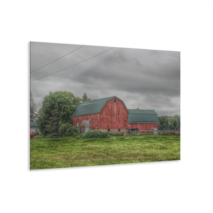 U R There Photography Clifford Road Red I Rustic Farmhouse Acrylic Wall Print