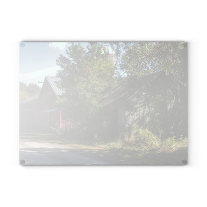 U R There Photography Bordman Roadside Buddies II Rustic Farmhouse Tempered-Glass Cutting Board