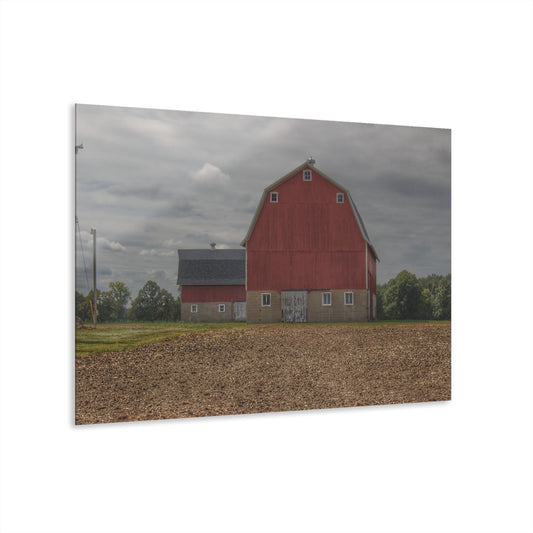 U R There Photography Cade Road Red I Rustic Farmhouse Acrylic Wall Print