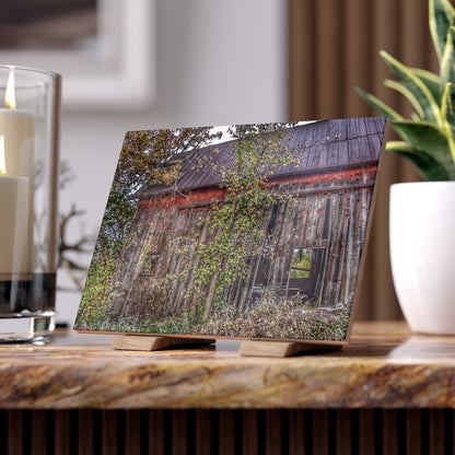 U R There Photography Annie's Barn II Rustic Farmhouse Decorative Ceramic Tile