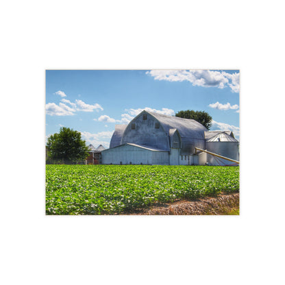 U R There Photography Canada Road White Rustic Farmhouse Decorative Ceramic Tile