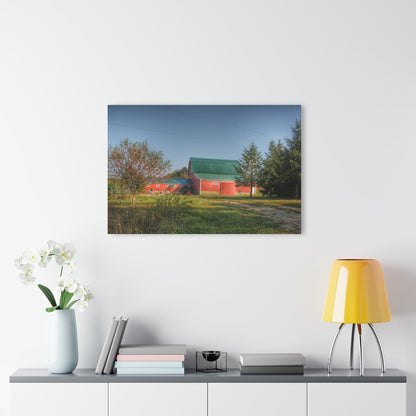 U R There Photography Modern Red II Rustic Farmhouse Acrylic Wall Print
