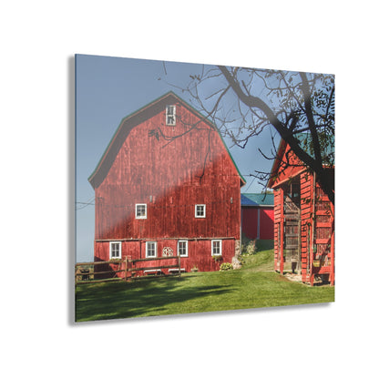 U R There Photography Gardner Road Red II Rustic Farmhouse Acrylic Wall Print