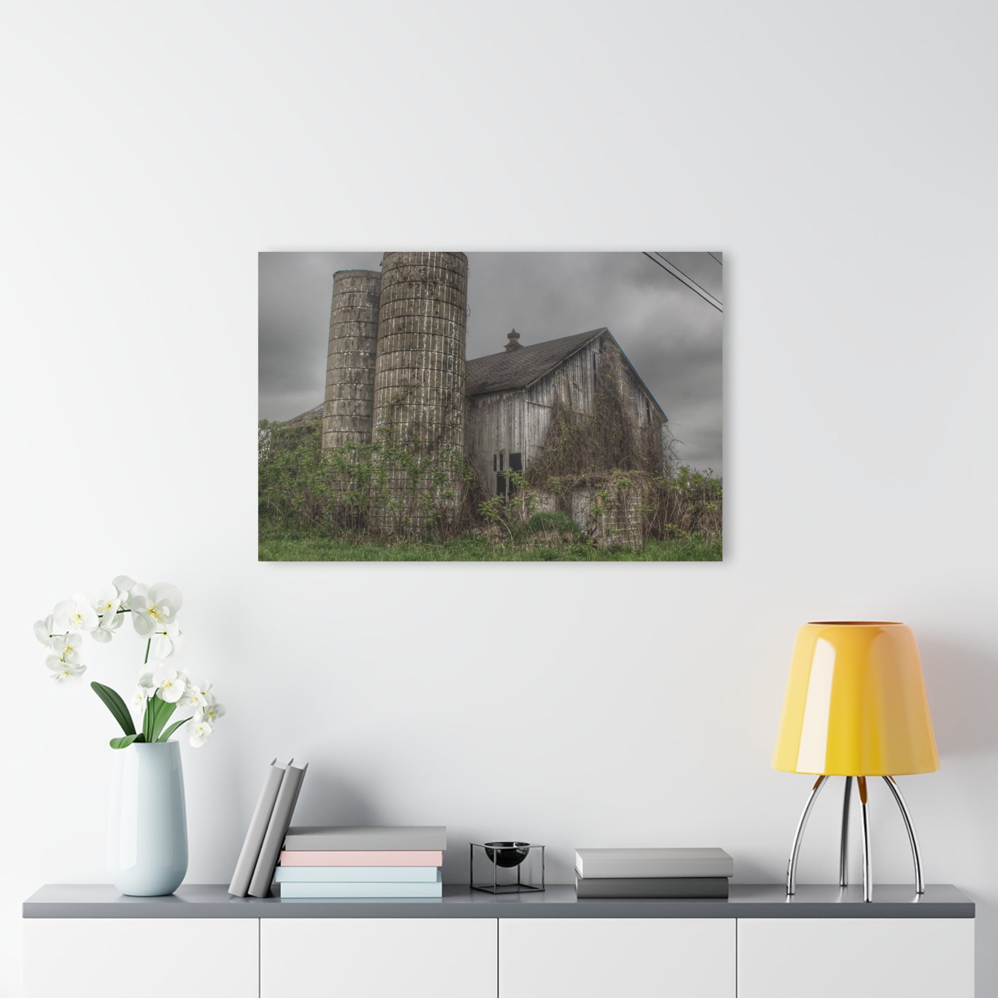 U R There Photography Metamora M-24 Grey I Rustic Farmhouse Acrylic Wall Print