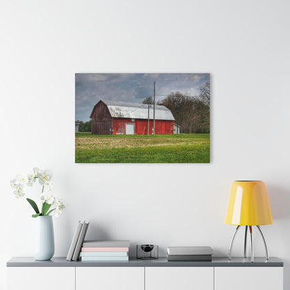 U R There Photography Coldwater Road Red I Rustic Farmhouse Acrylic Wall Print