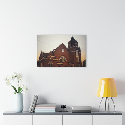 U R There Photography Brown City Methodist Church Rustic Farmhouse Acrylic Wall Print