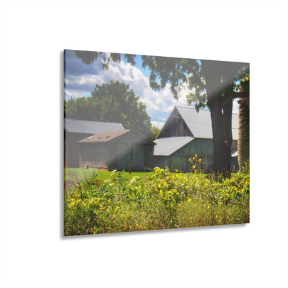 U R There Photography Hough Road Greys Rustic Farmhouse Acrylic Wall Print