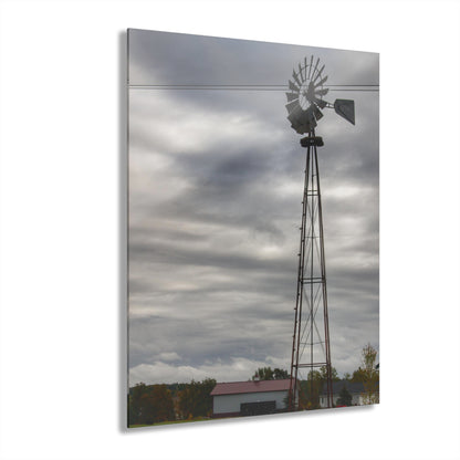 U R There Photography Valentine Road Windmill Rustic Farmhouse Acrylic Wall Print