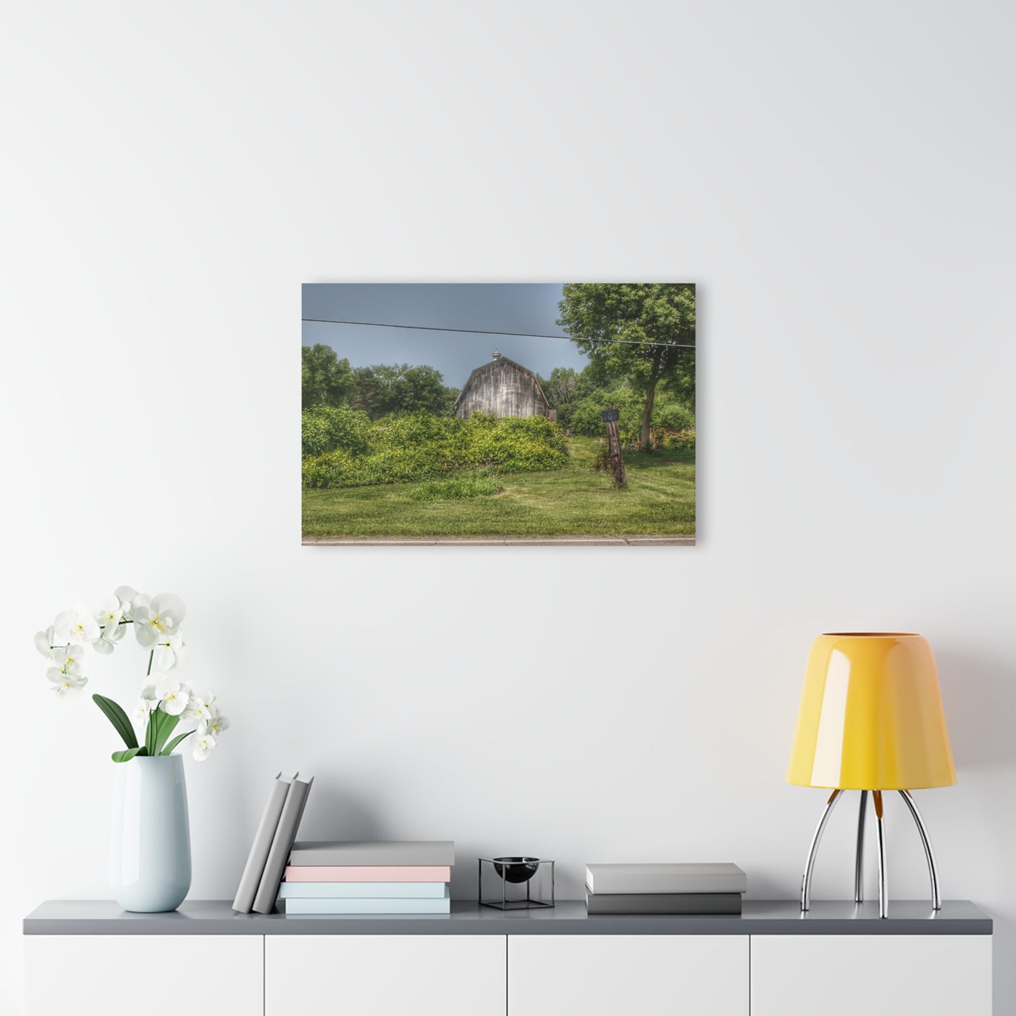 U R There Photography Vassar Road Hidden Grey I Rustic Farmhouse Acrylic Wall Print