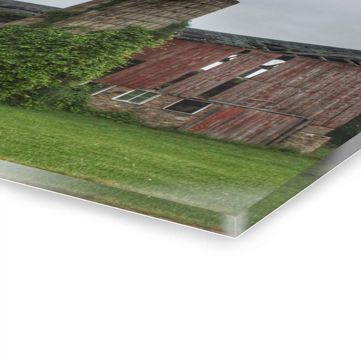 U R There Photography Imlay City Road Red I Rustic Farmhouse Acrylic Wall Print