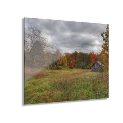 U R There Photography Church Road Grey and Little Grey Rustic Farmhouse Acrylic Wall Print