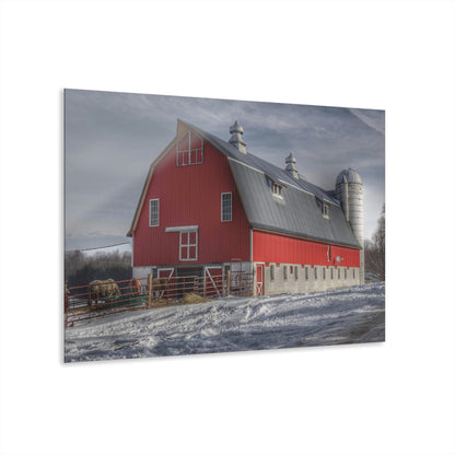 U R There Photography Casey Road Red Rustic Farmhouse Acrylic Wall Print