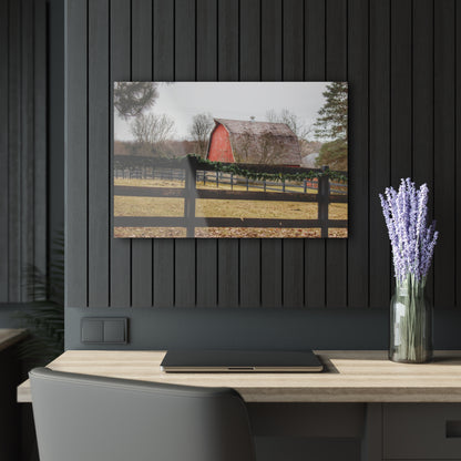 U R There Photography Beyond the Fence on Blood Road Rustic Farmhouse Acrylic Wall Print